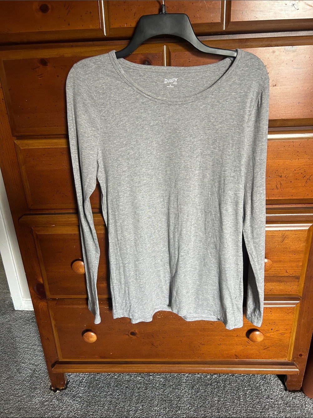 Duluth Everyday Long Sleeve Crewneck Top - Gray